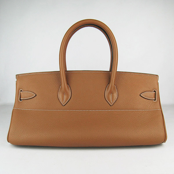 Cheap Hermes Birkin 42cm Replica Togo Leather Bag Light Coffee 62642